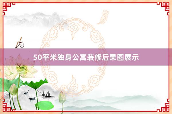 50平米独身公寓装修后果图展示